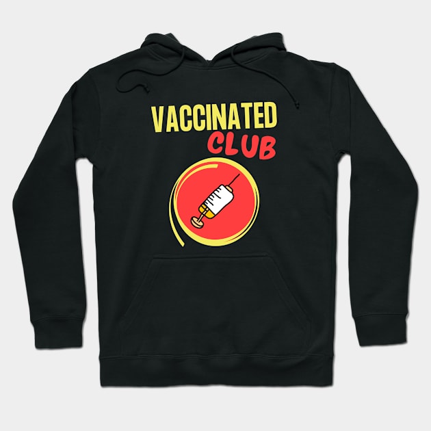 vaccinated club Hoodie by Tecnofa